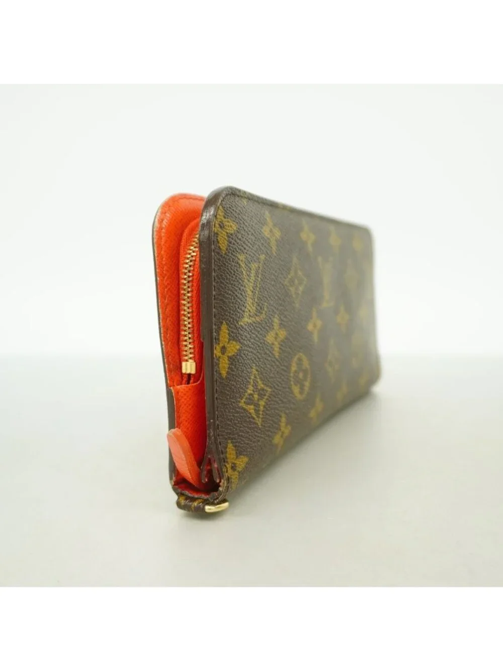 Louis Vuitton Wallet Monogram Portefeuille Insolite Brown Orange